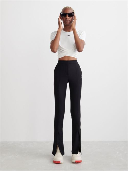 High-waisted trousers OFF WHITE | OWCA136C99FAB0011001